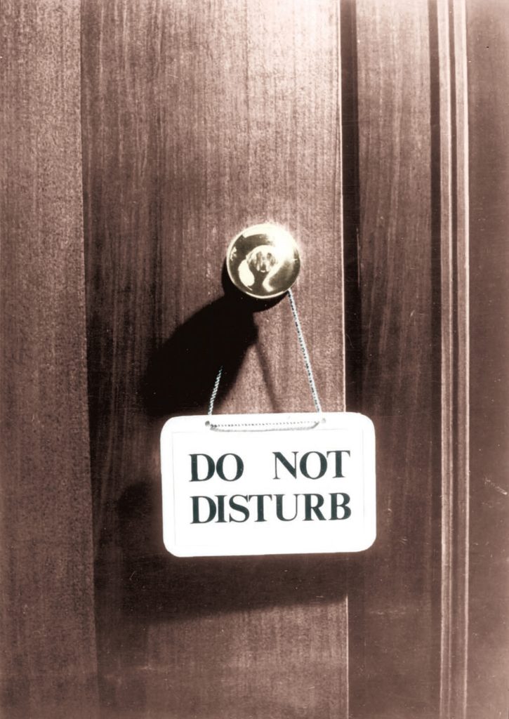 DO NOT DISTURB