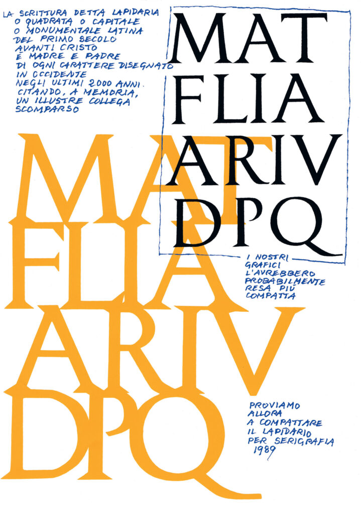 STORIA DEL CARATTERE - SERIGRAFIA 22