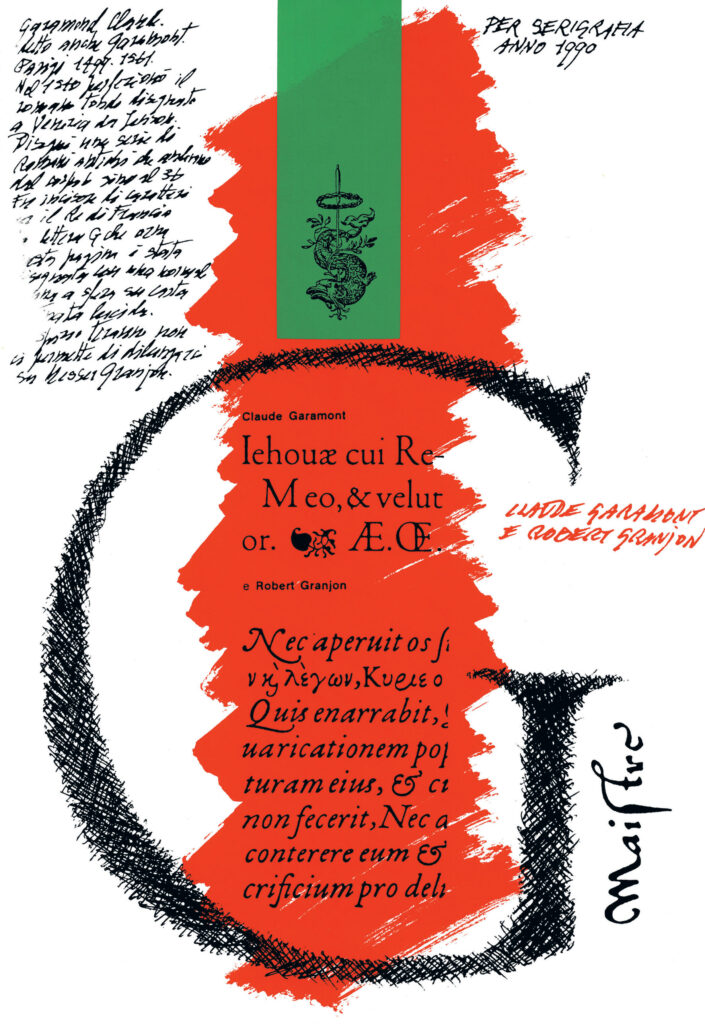 GRANDI DISEGNATORI DI CARATTERI - SERIGRAFIA 30