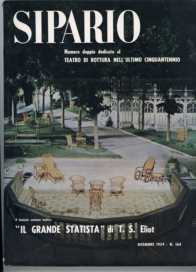SIPARIO N. 164 - T.S.ELLIOT: IL GRANDE STATISTA