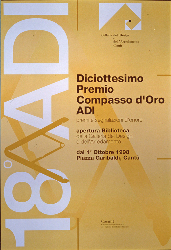 MANIFESTO PER IL 18° PREMIO COMPASSO D'ORO ADI