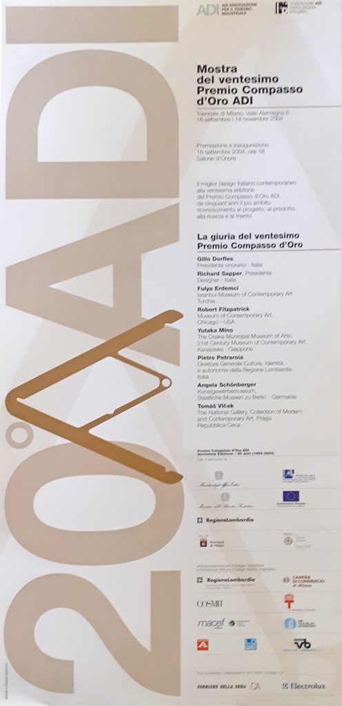 LOCANDINA PER IL 20° PREMIO COMPASSO D'ORO ADI