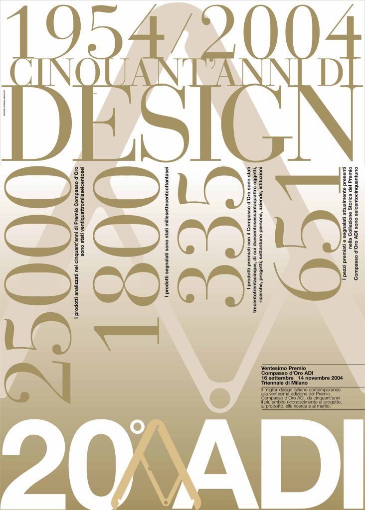 MANIFESTO PER IL 20° PREMIO COMPASSO D'ORO ADI