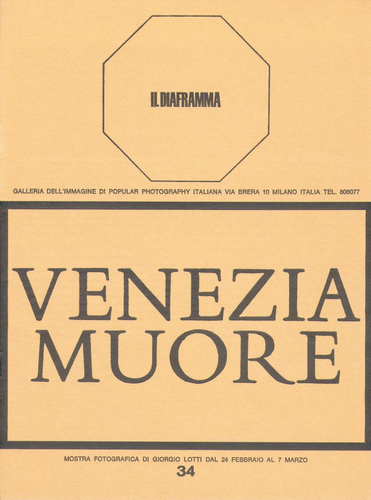 GIORGIO LOTTI - VENEZIA MUORE 