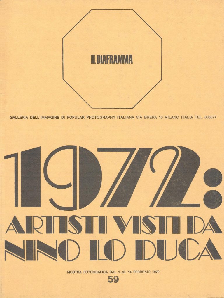 1972: ARTISTI VISTI DA NINO LO DUCA 