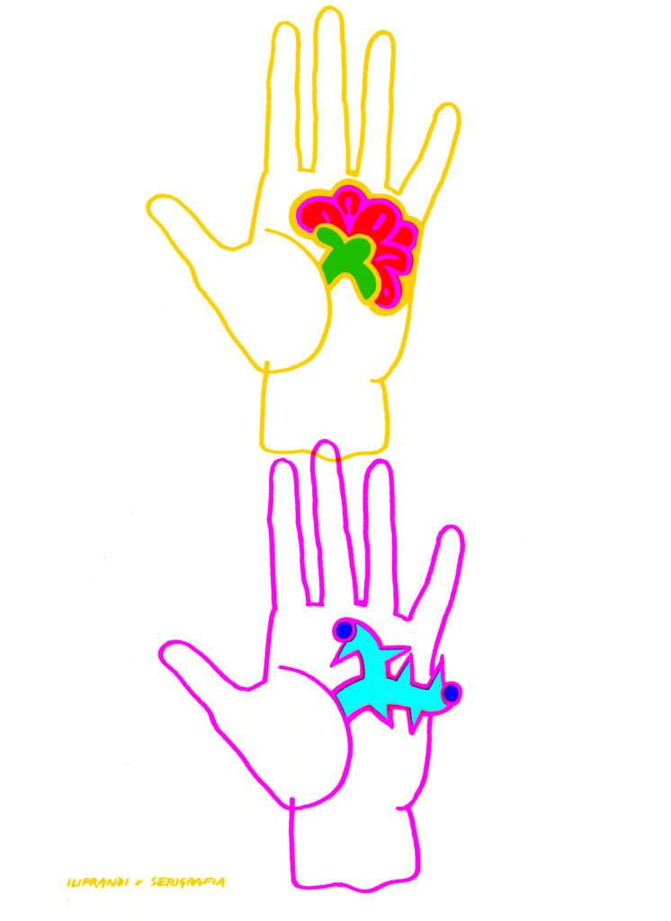 La mano - Serigrafia 1
