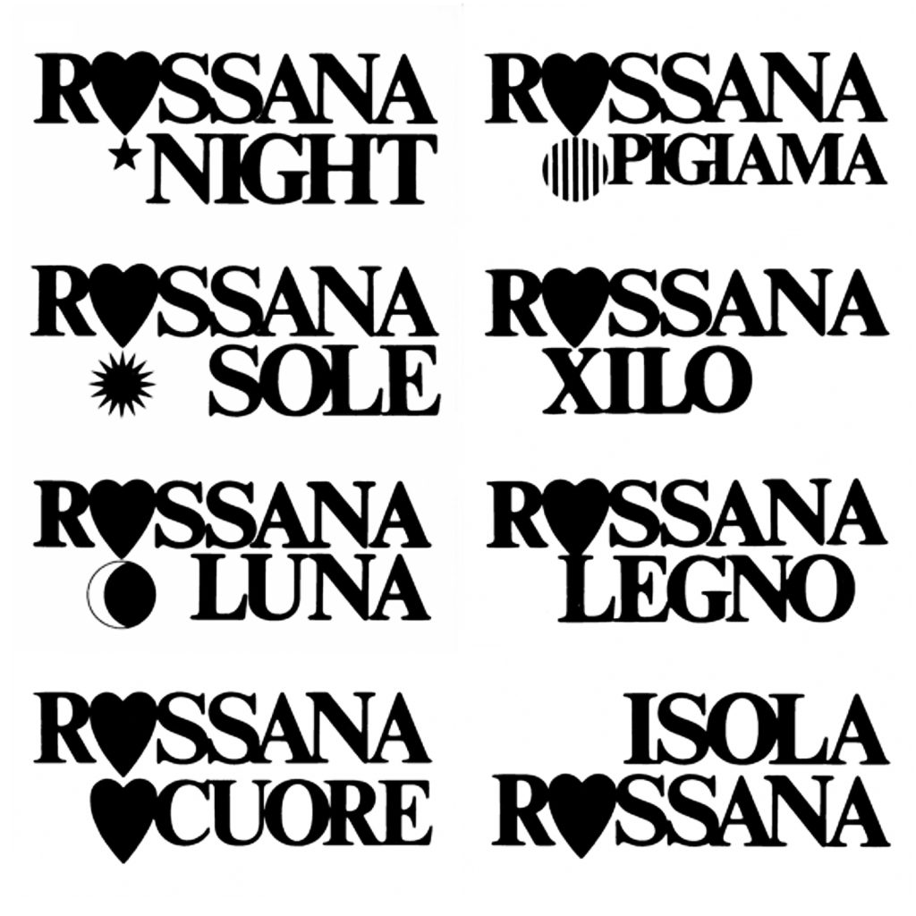 ROSSANA - MARCHIO E LOGOTIPO